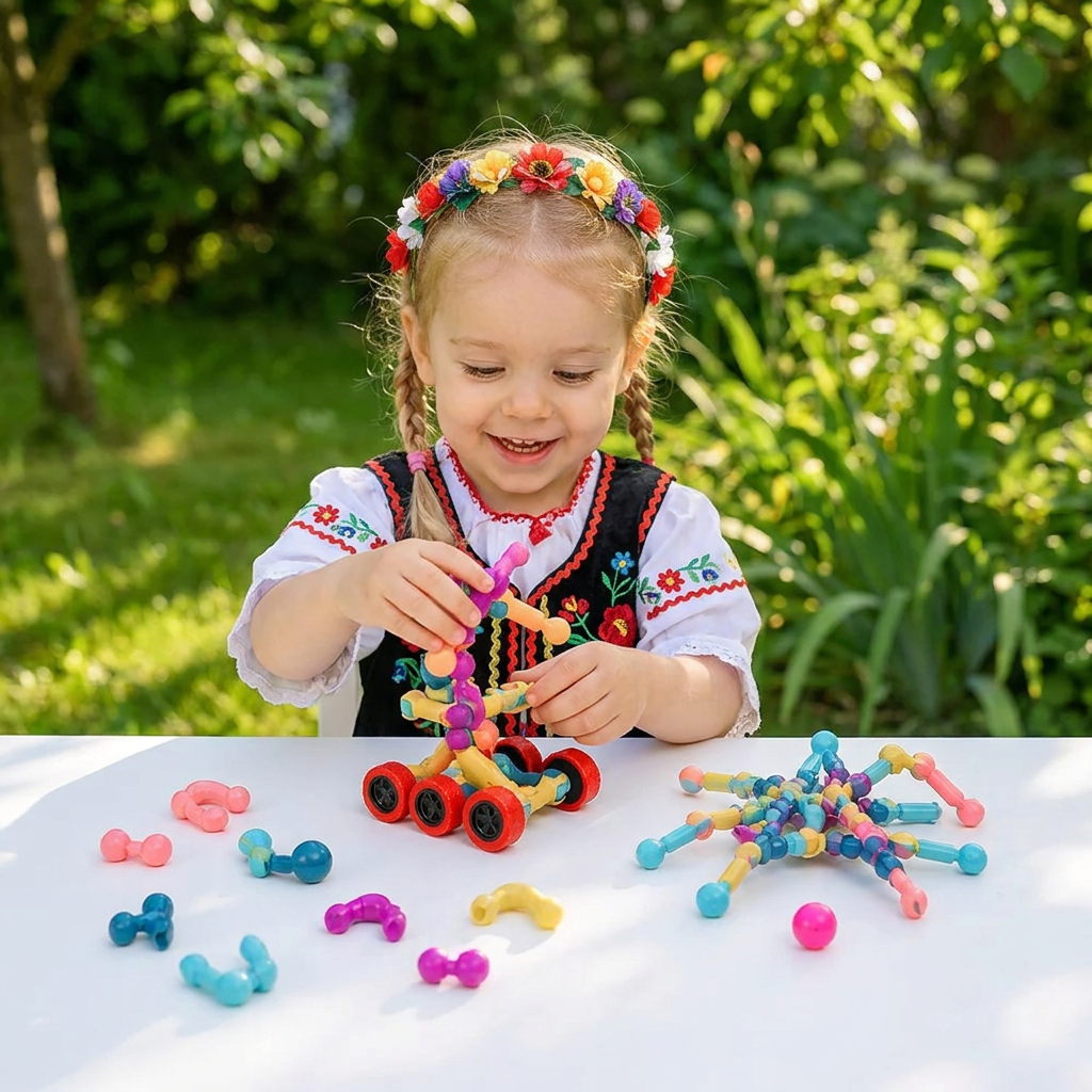 Edukacyjny zestaw konstrukcyjny DIY z ruchomymi przegubami