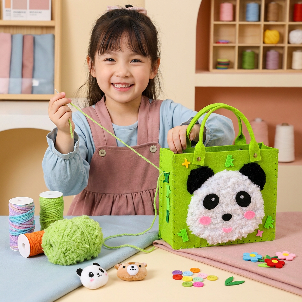 Zestaw DIY Do Tworzenia Pluszowych Torebek Dla Dzieci
