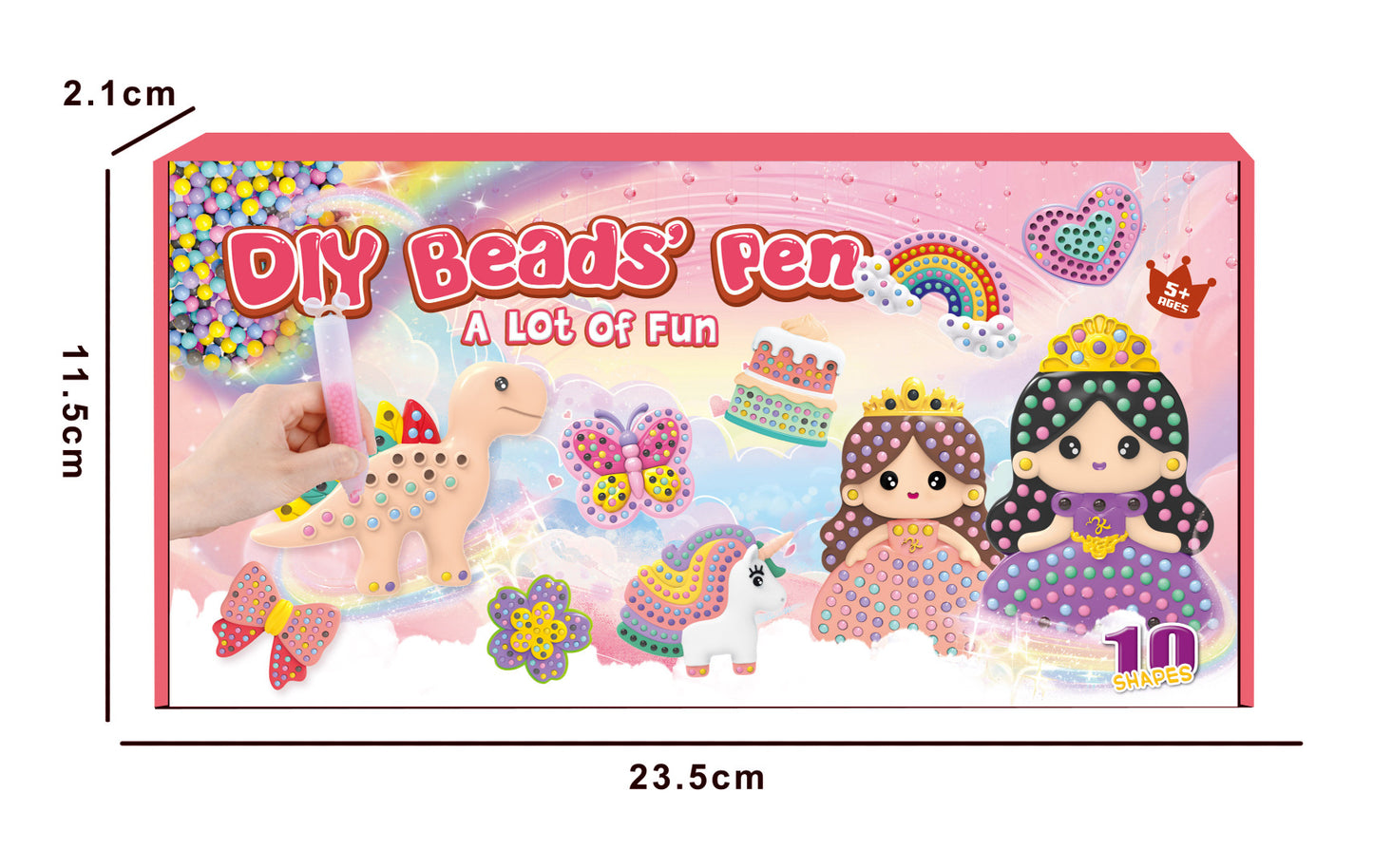 Czarodziejska malowanka koralikami – zestaw DIY dla dzieci