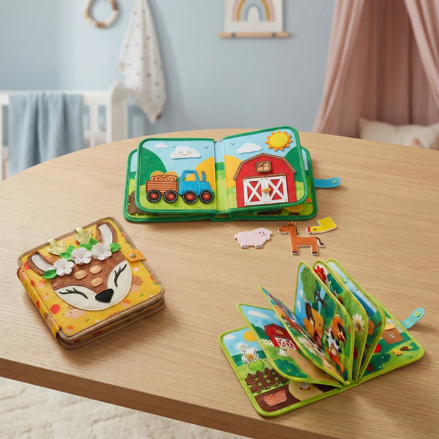 3-częściowa książka Montessori do nauki poprzez zabawę i opowiadania