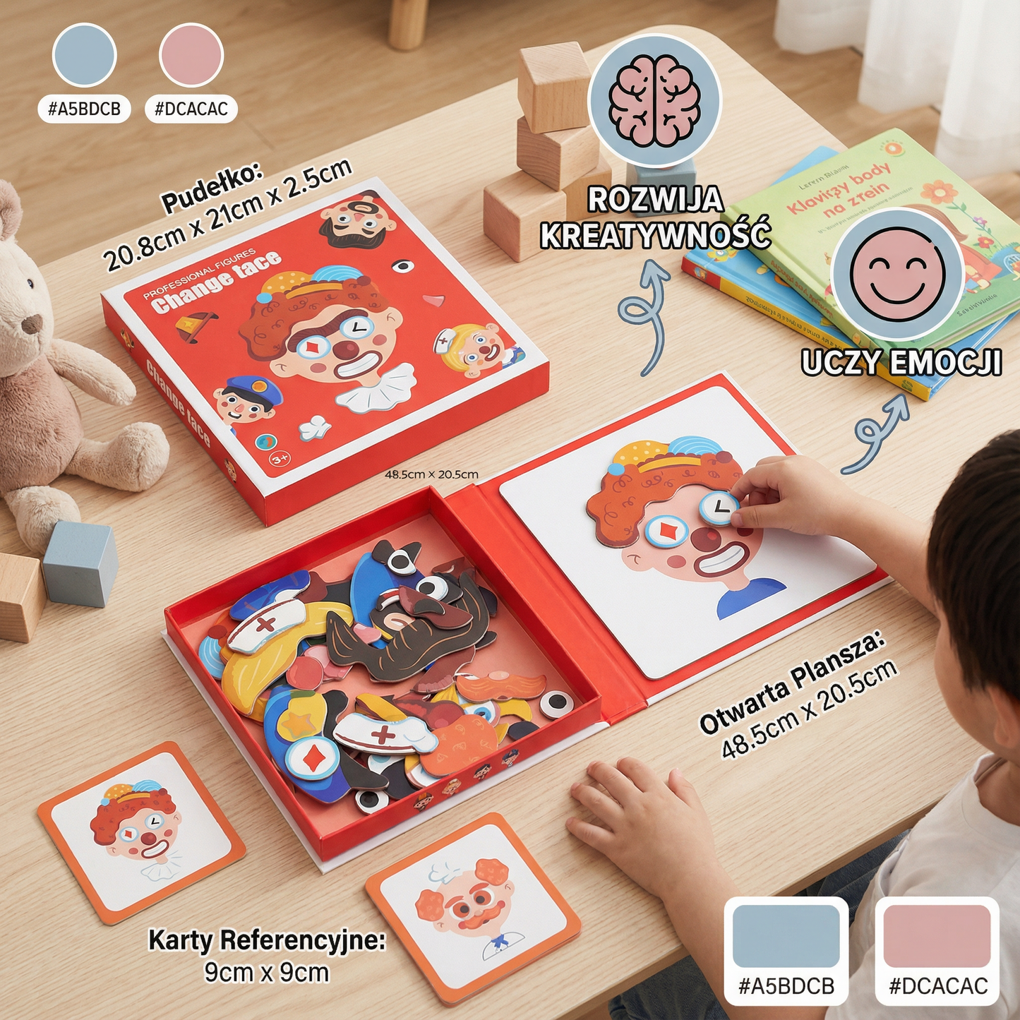 Edukacyjne puzzle do nauki emocji dla dzieci