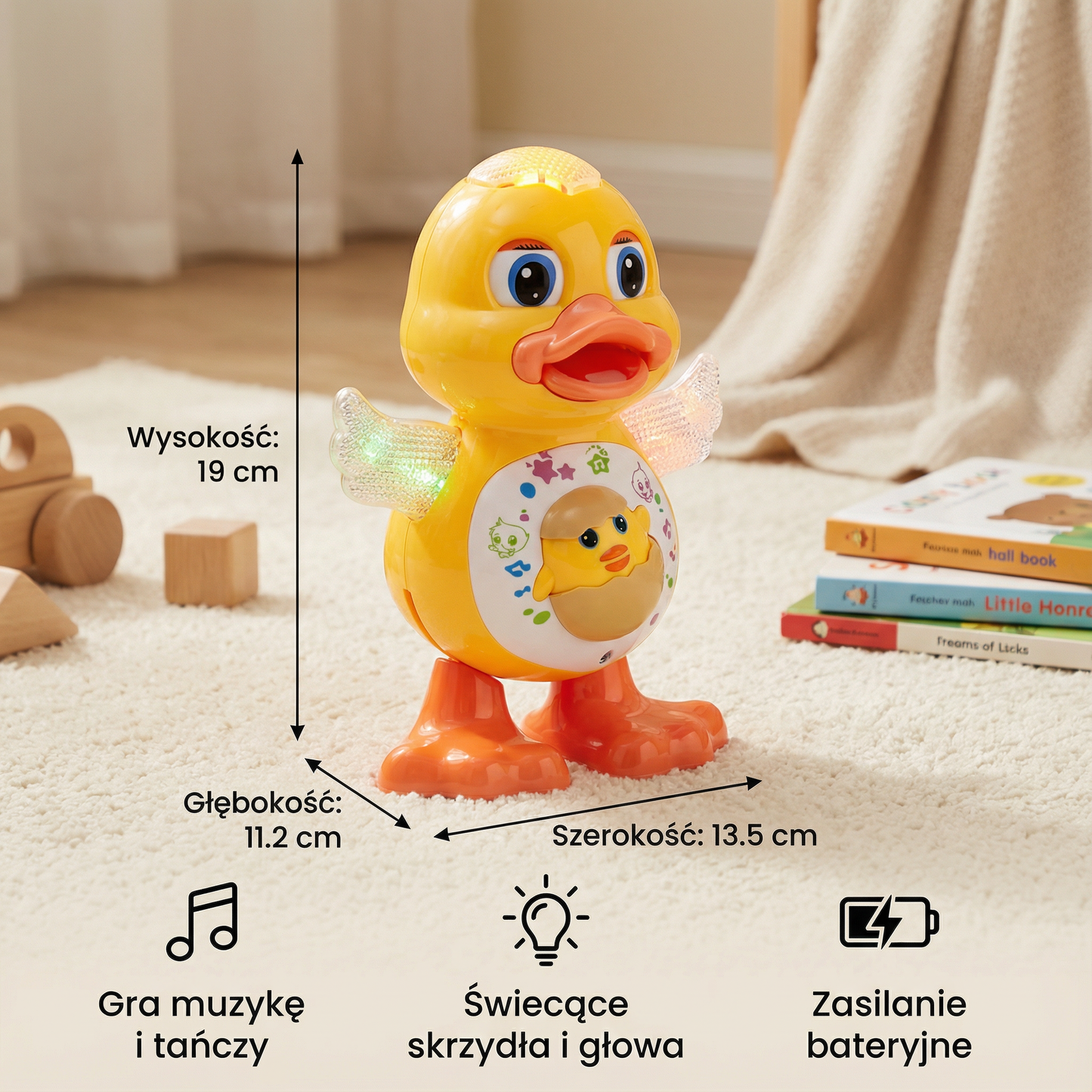Tańcząca kaczuszka zabawka dla dzieci