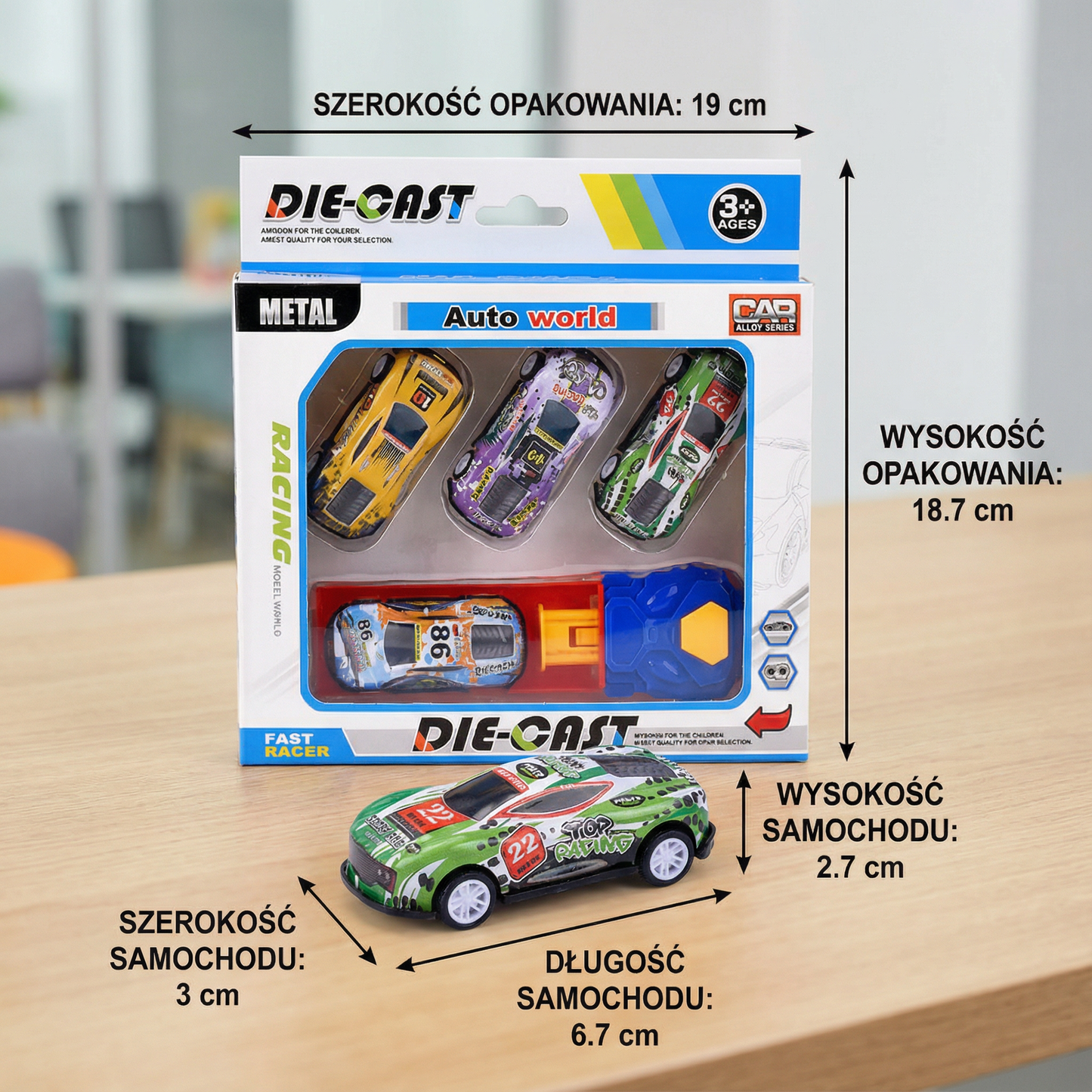 Zestaw wyścigowy z katapultą samochodową
