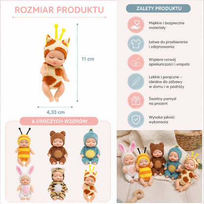 Mini zestaw do przebierania lalki księżniczki