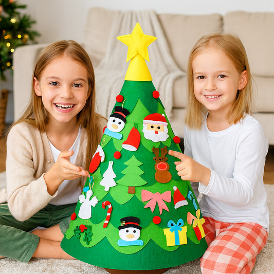 Montessori 3D filcowa choinka
