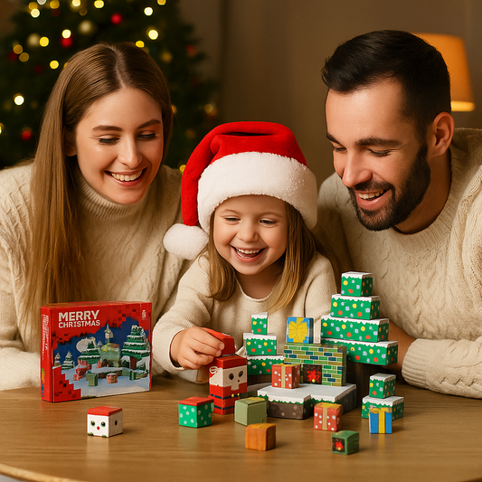 Świąteczne magnetyczne klocki
