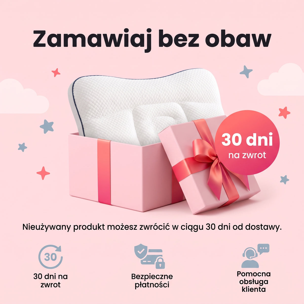 Poduszka dla dzieci na prawidłową postawę
