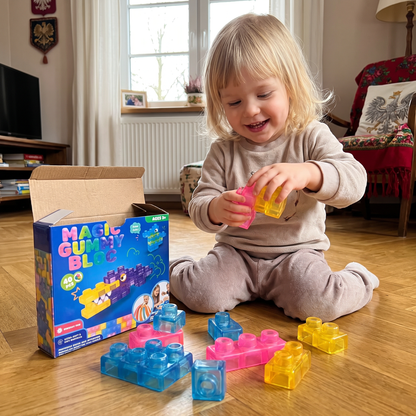 Bezpieczne i miękkie żelowe klocki Squishy dla dzieci