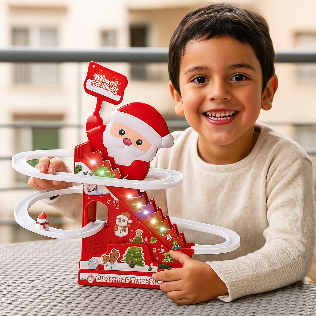 Świąteczna zjeżdżalnia Mikołaja – zabawa pełna radości