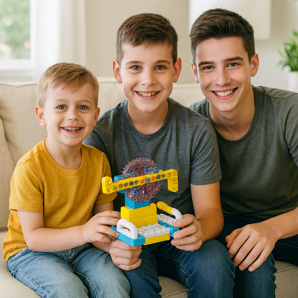 Edukacyjny zestaw klocków 3w1 nauka i technika