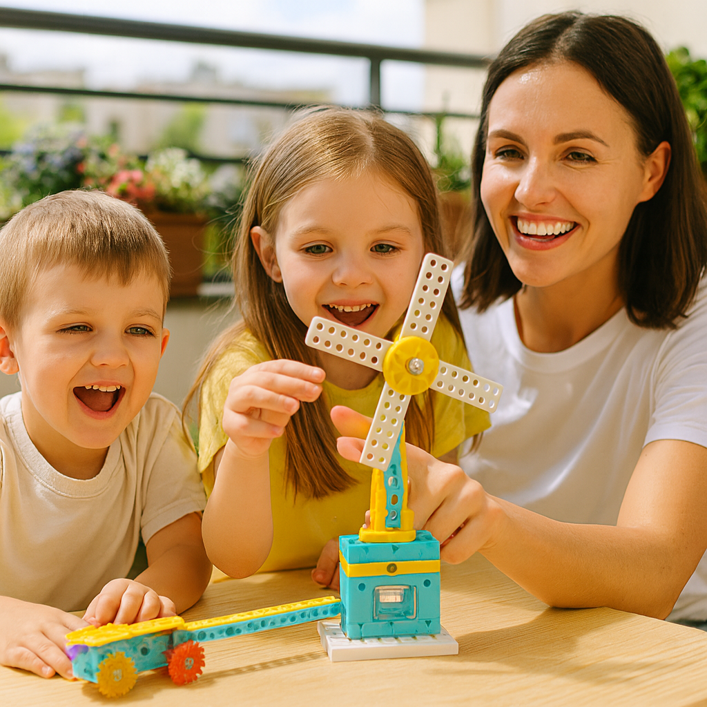 Edukacyjny zestaw klocków 3w1 nauka i technika