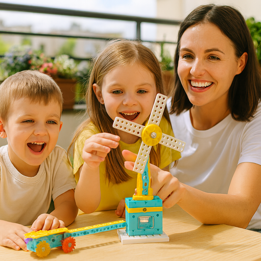 Edukacyjny zestaw klocków 3w1 nauka i technika