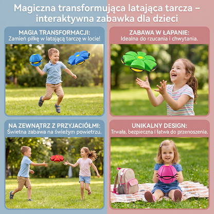 Magiczna transformująca latająca tarcza – interaktywna zabawka dla dzieci