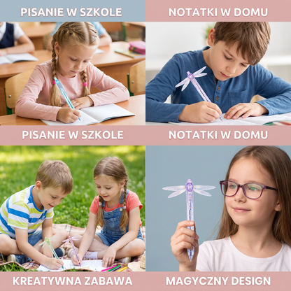 Magiczny długopis żelowy ze skrzydełkami ważki