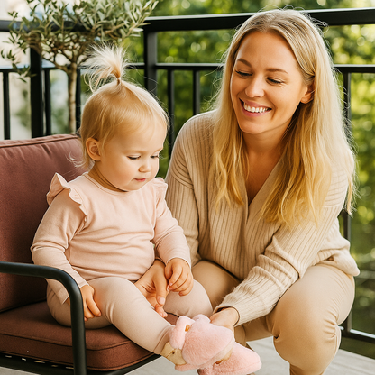 Puszyste skarpetko-buciki dla niemowląt