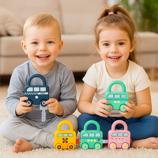 Montessori klucze i zamki – kolory i wzory