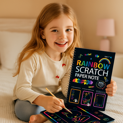Magiczny tęczowy papier do drapania