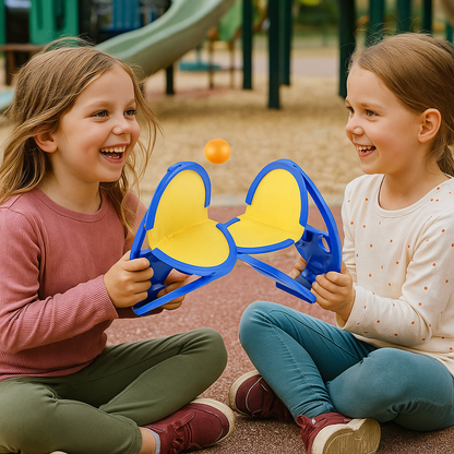 Zabawna gra w łapanie piłki