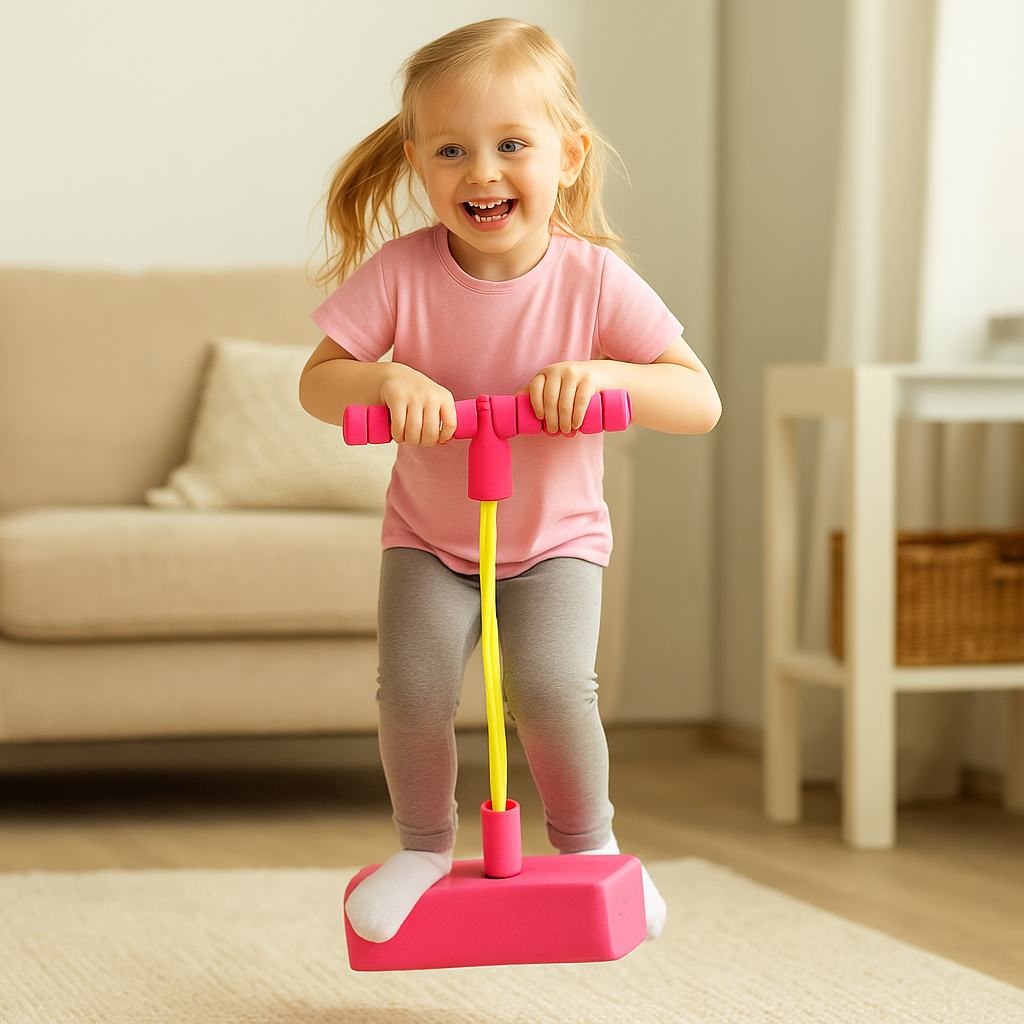 Pogostick piankowy dla dzieci – zabawka do skakania w domu i na zewnątrz