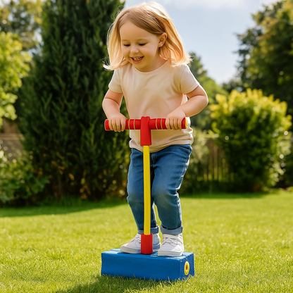 Pogostick piankowy dla dzieci – zabawka do skakania w domu i na zewnątrz