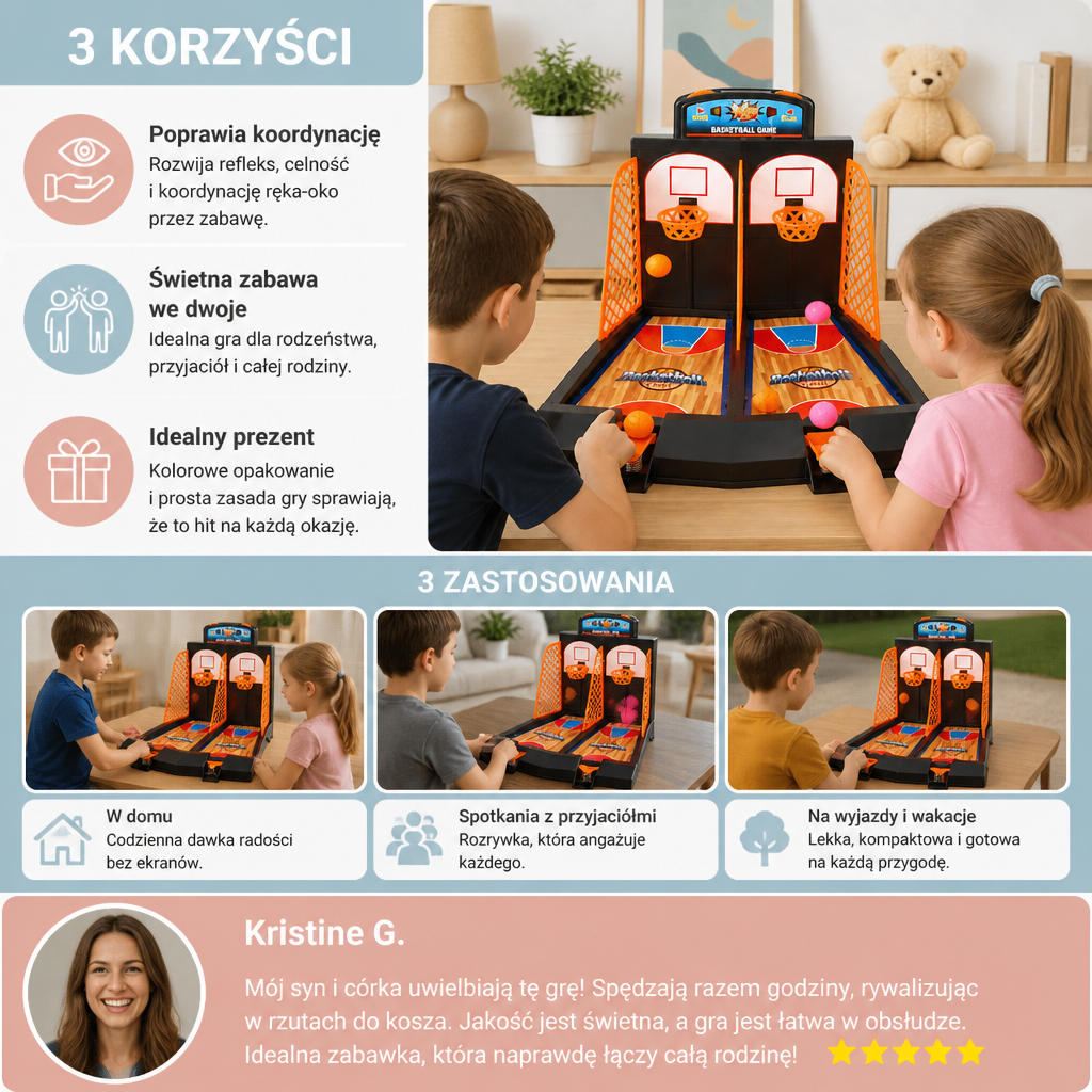 2-Osobowa Gra W Koszykówkę Shootout
