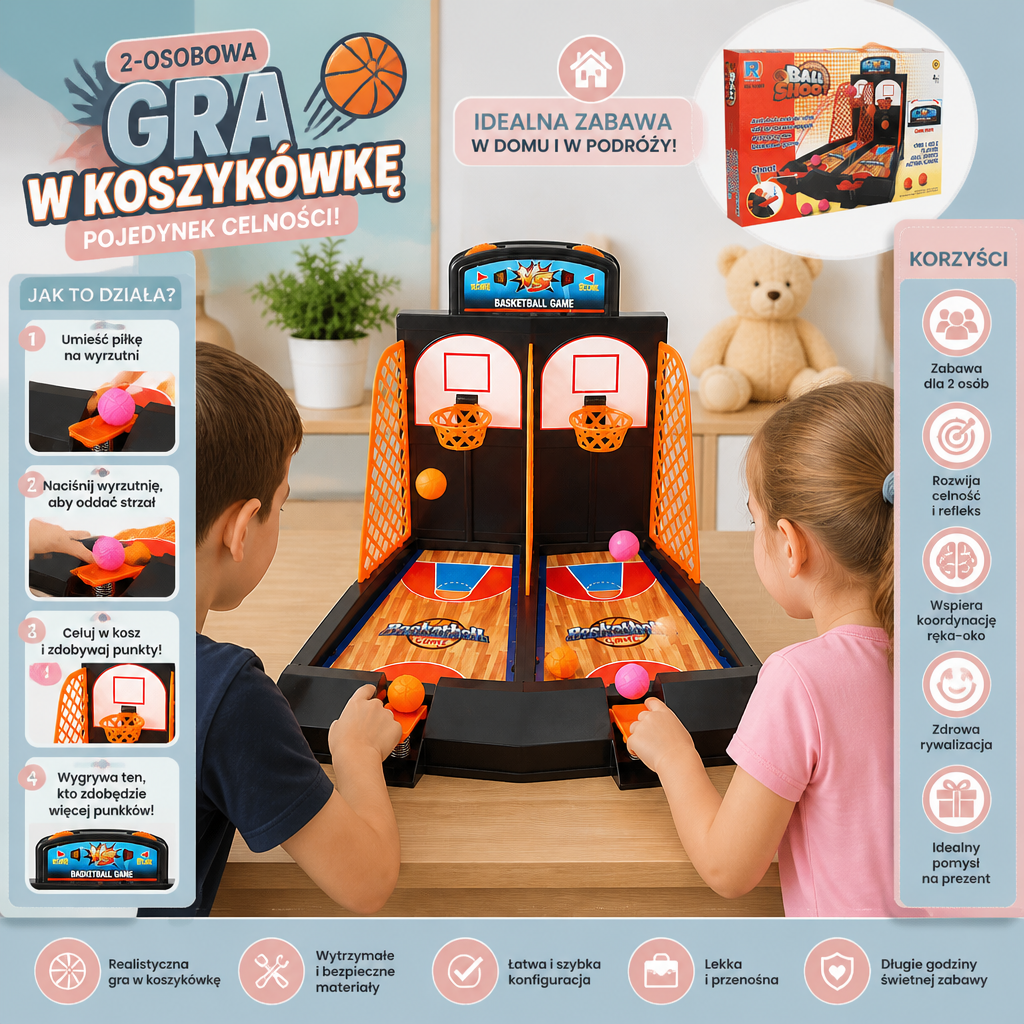 2-Osobowa Gra W Koszykówkę Shootout