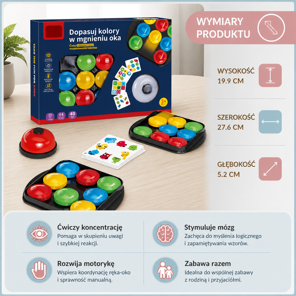 Edukacyjna Gra Rodzinna: Dopasowywanie Wzorów Kolorów