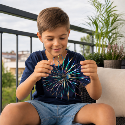Geometryczna Sprężynowa Zabawka Fidget – Sensoryczna Rzeźba Antystresowa