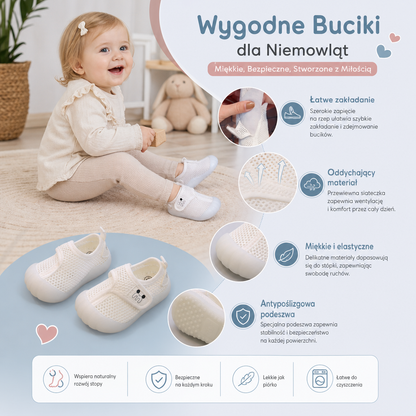 Wygodne Buciki dla Niemowląt z Miękkimi, Antypoślizgowymi Podeszwami
