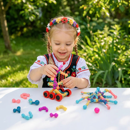Edukacyjny zestaw konstrukcyjny DIY z ruchomymi przegubami