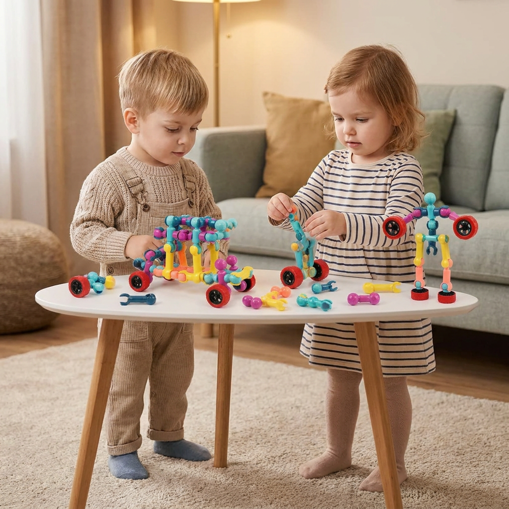 Edukacyjny zestaw konstrukcyjny DIY z ruchomymi przegubami