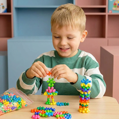 Zestaw klocków Montessori w kształcie kwiatu śliwy