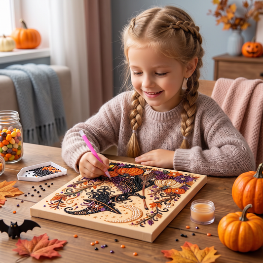 Halloweenowy Zestaw DIY do Diamentowego Malowania