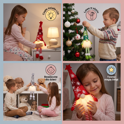 Świąteczne Dekoracje LED w Kształcie Skrzatów