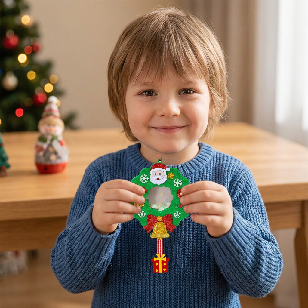 Świąteczny zestaw DIY dla dzieci do tworzenia ozdób typu shaker