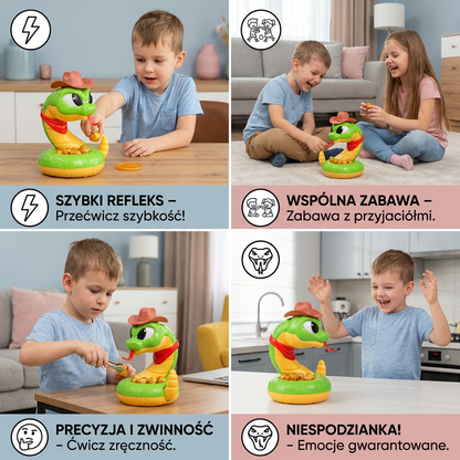 Interaktywna Zabawka Grzechotnika – Ekscytująca Gra Refleksowa dla Dzieci