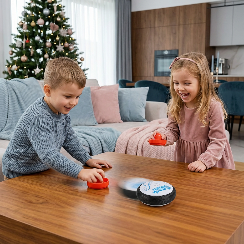 Mini gra w air hockey dla dzieci – gra zręcznościowa z krążkami