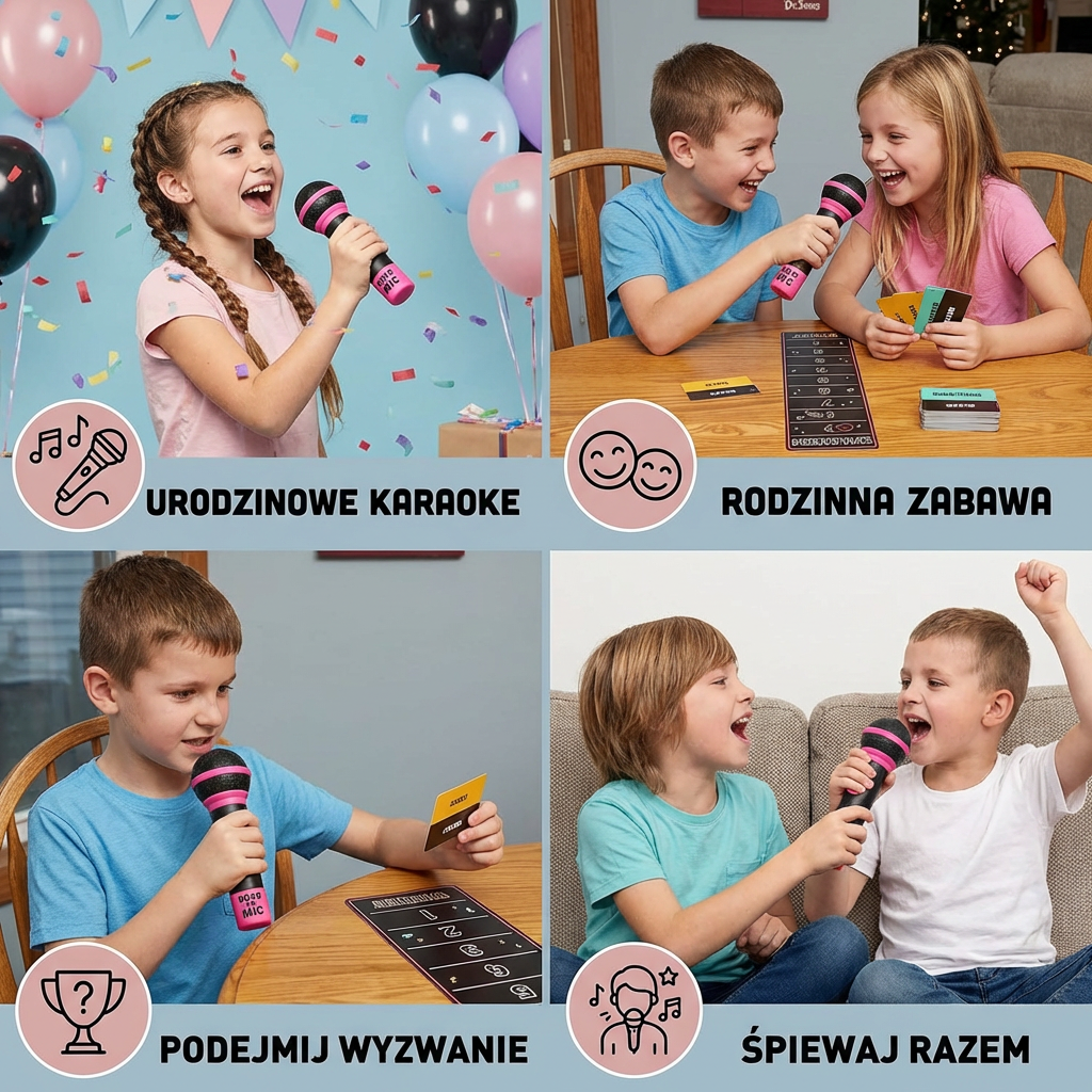 Karaoke Party Gra z Mikrofonem – Zabawa dla Rodziny i Przyjaciół
