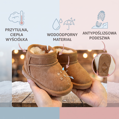 Ciepłe wodoodporne buty zimowe z antypoślizgową podeszwą