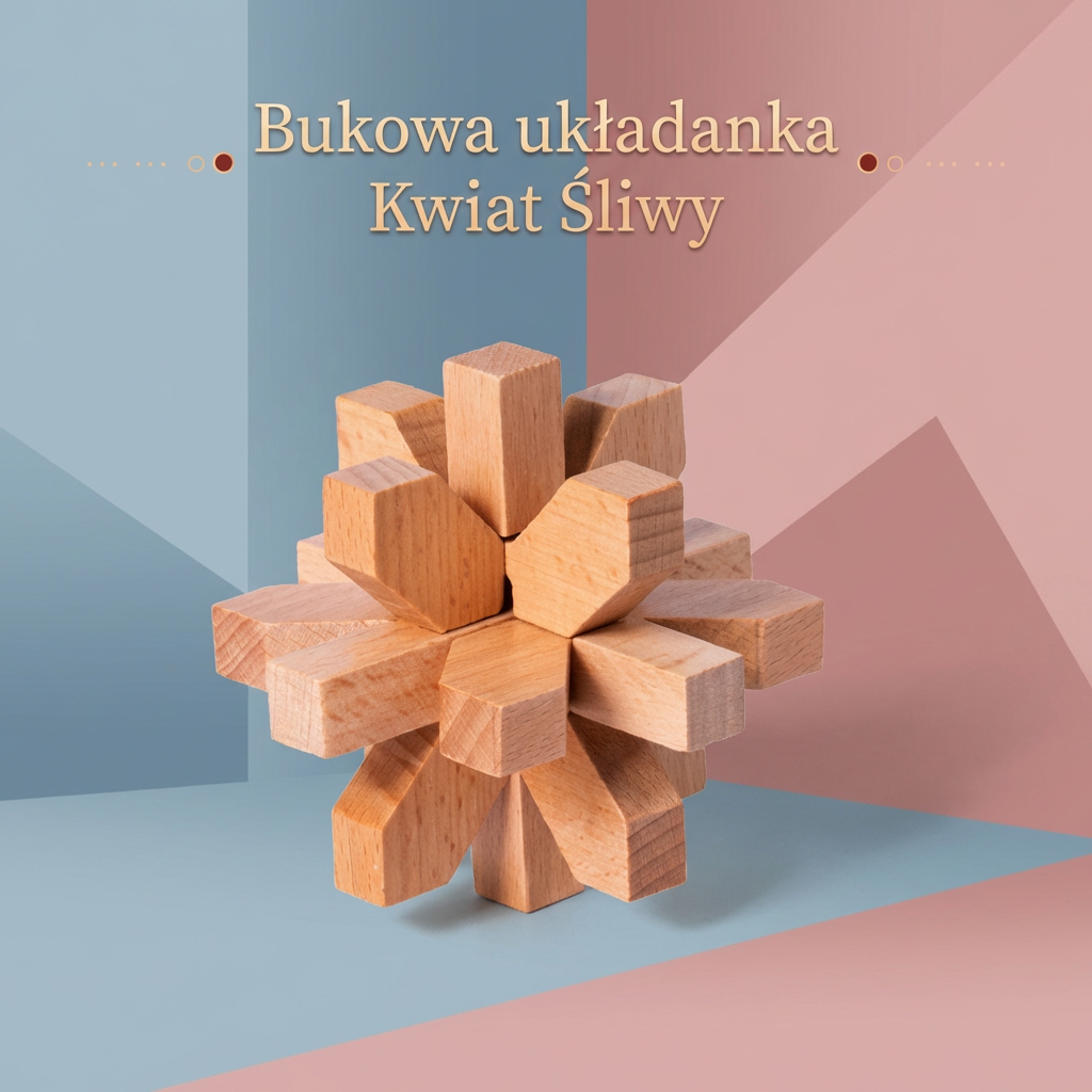 Montessori 3D drewniana gra edukacyjna – łamigłówka puzzle