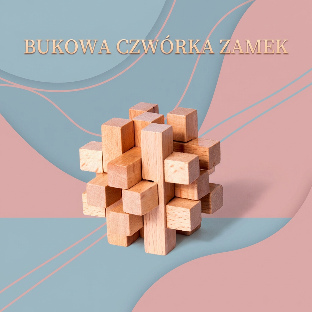 Montessori 3D drewniana gra edukacyjna – łamigłówka puzzle