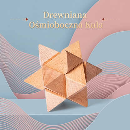Montessori 3D drewniana gra edukacyjna – łamigłówka puzzle