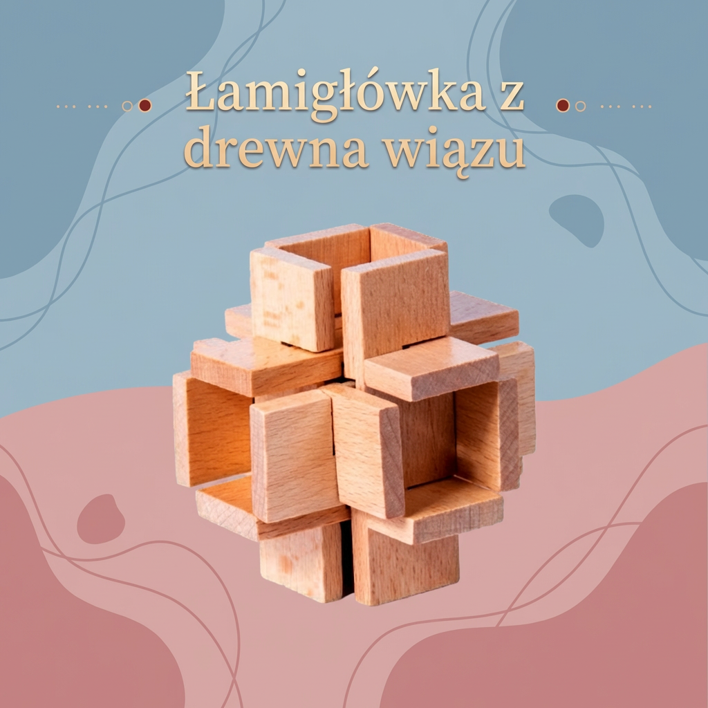 Montessori 3D drewniana gra edukacyjna – łamigłówka puzzle