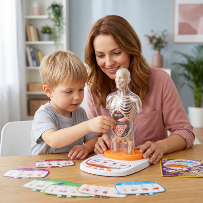 Interaktywny model anatomiczny z funkcją mówienia, wyjmowanymi narządami i nauką wspomaganą dźwiękiem