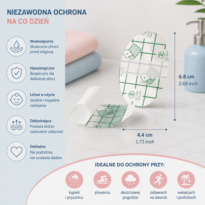 Wodoodporna Folia Ochronna na Ucho dla Dzieci
