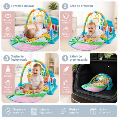 Mata Edukacyjna Dla Niemowląt Kick & Play