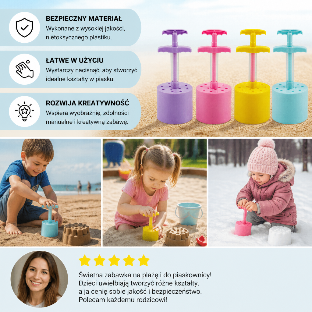 Honeycomb Sand Castle Maker – Forma Do Piasku Dla Dzieci