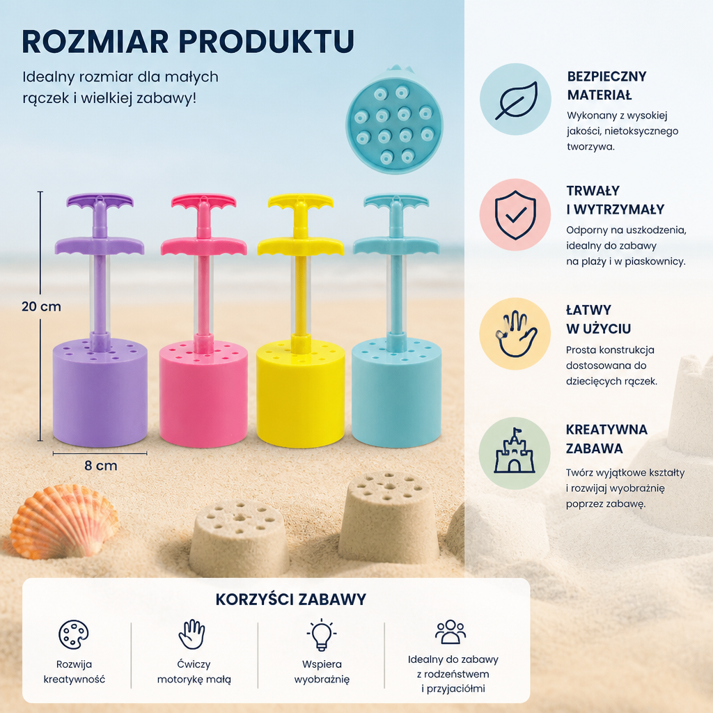 Honeycomb Sand Castle Maker – Forma Do Piasku Dla Dzieci