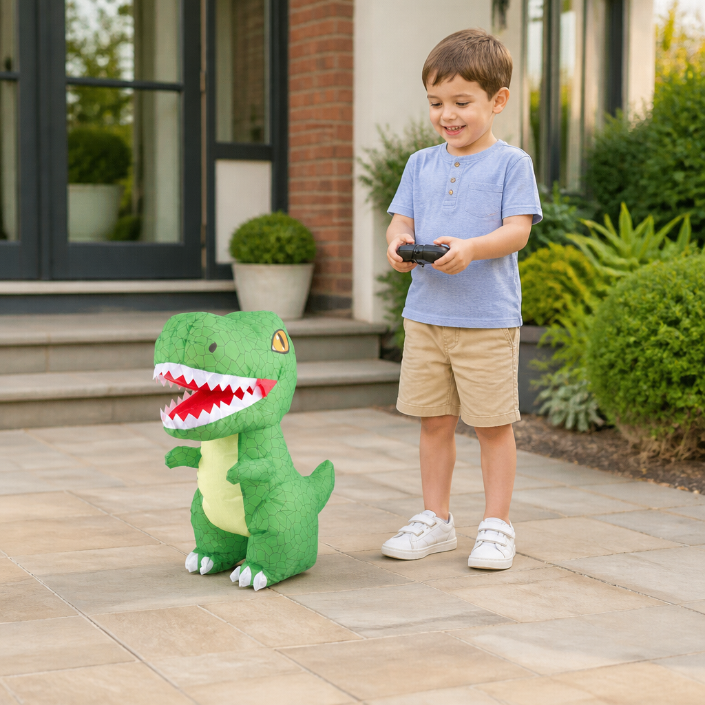 Sterowany pilotem nadmuchiwany dinozaur T-Rex