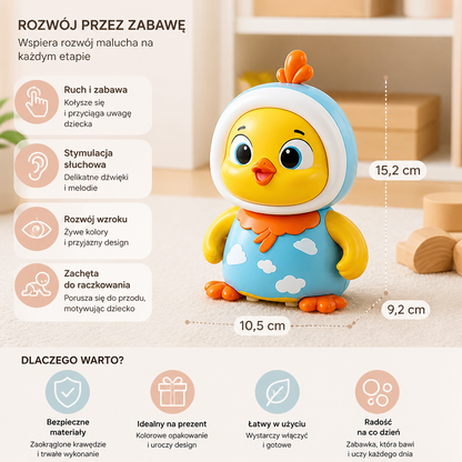 Kołysząca Się Zabawka Do Leżenia Na Brzuszku W Kształcie Kurczaczka